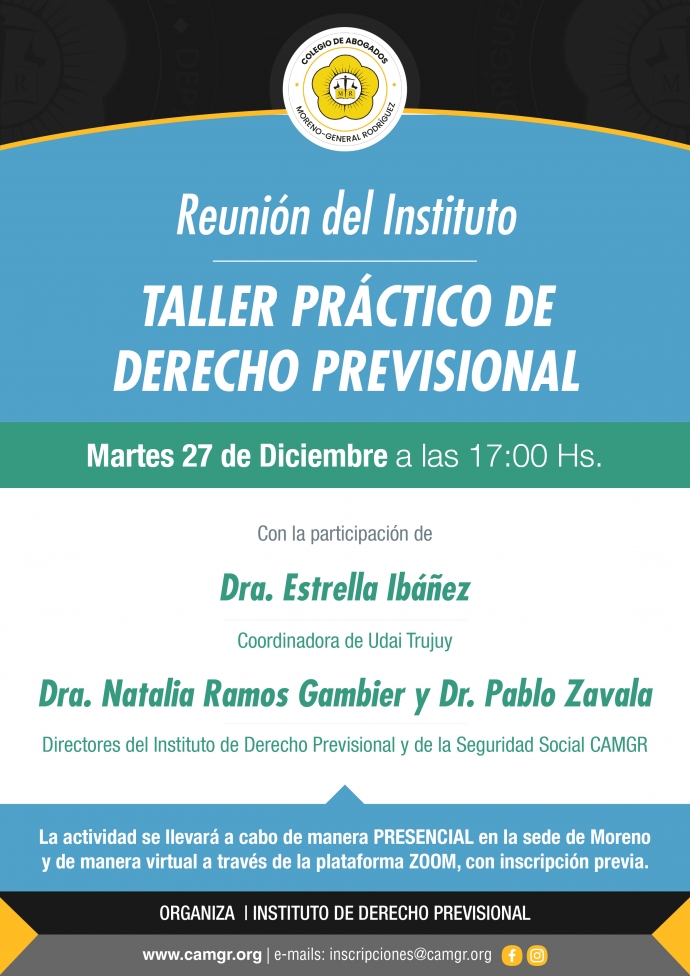 TALLER PRACTICO DE DERECHO PREVISIONAL